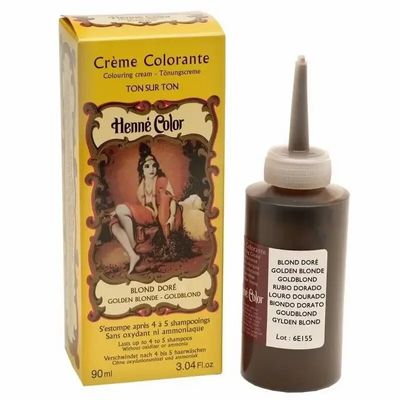 Cosmétiques - Pack de 3 crèmes hennés colorantes blond doré 90ml - ARABESK