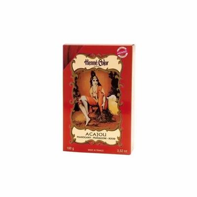 Cosmétiques - Pack de 6 Colorations hennés poudre henné color acajou 100g - ARABESK