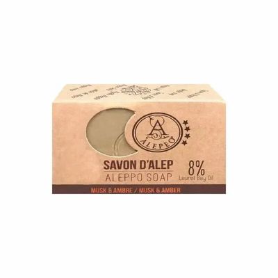 Soaps - Alepeo aleppo musk & amber soap 8% 100g - ARABESK