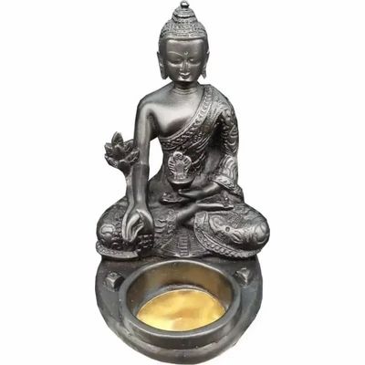 Scents - Incense holder resin Buddha candle holder 10x12x8cm - ARABESK