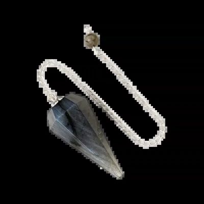 Jewelry - Conical pendulum in Labradorite 6 faces - ARABESK
