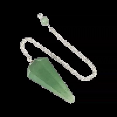 Jewelry - Conical pendulum in Green Aventurine 6 faces - ARABESK
