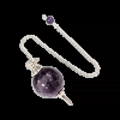 Jewelry - Amethyst sphere pendulum 4cm - ARABESK