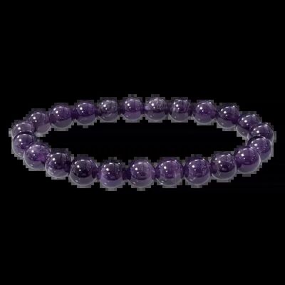 Bracelets - Amethyst bracelet A 7.5-8.5mm beads - ARABESK