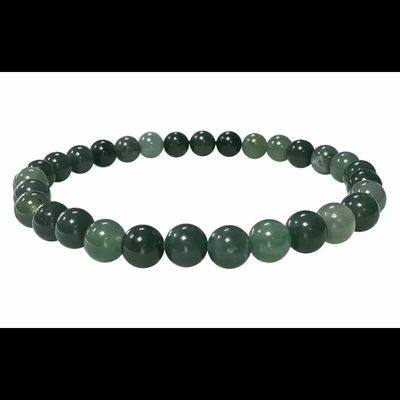 Bracelets - Bracelet Agate Mousse perles 6-7mm - ARABESK