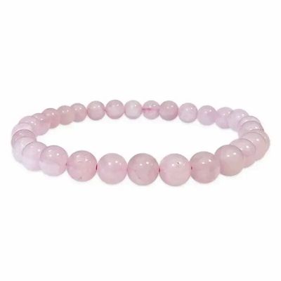 Bracelets - Rose Quartz 6mm pearls bracelet - ARABESK