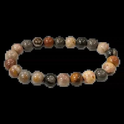 Bracelets - Ocean Jasper Bracelet 8mm Beads - ARABESK