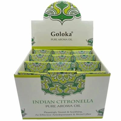 Senteurs - Huile parfumée Goloka Citronnelle 10mL x 12 - ARABESK
