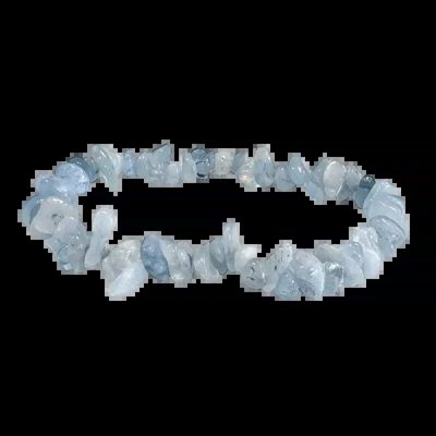 Bracelets - Aquamarine chips bracelet 5-8 mm - ARABESK