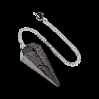 Jewelry - 6-sided Conical Hematite Pendulum - ARABESK
