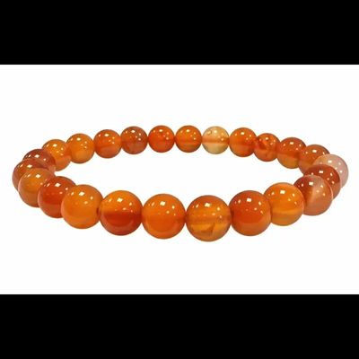 Bracelets - Cornaline 8mm A pearls bracelet - ARABESK