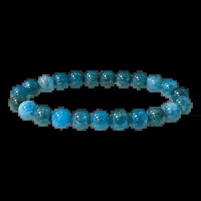 Bracelets - Bracelet Blue Apatite A beads 8-9mm - ARABESK