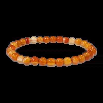 Bracelets - Carnelian A 6mm pearls bracelet - ARABESK