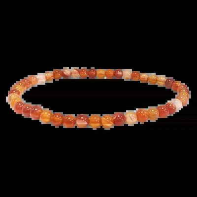 Bracelets - Cornaline A pearls bracelet 4mm - ARABESK