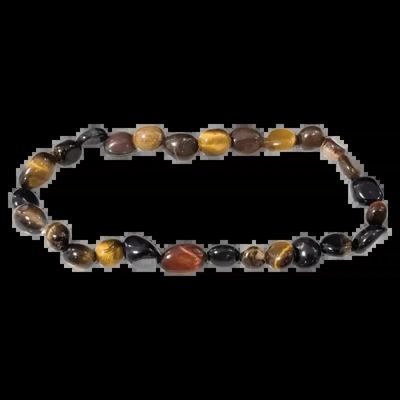 Bracelets - Multi tiger eye A tumbled stones bracelet - ARABESK