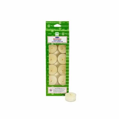 Scents - Pack of 12 perfumed tea candles Satya Patchouli - ARABESK