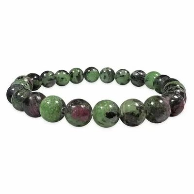 Bracelets - Ruby Zoisite Bracelet A 8-9mm beads - ARABESK