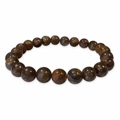 Bracelets - Moss Bronzite 8mm pearls - ARABESK