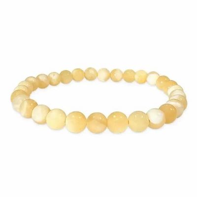 Bracelets - Orange Calcite 6mm parles Bracelet - ARABESK