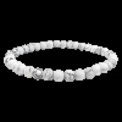 Bracelets - Bracelet Howlite A perles 4mm - ARABESK