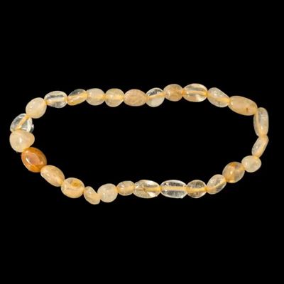 Bracelets - A Rutile Rock Crystal Bracelet tumbled stones - ARABESK