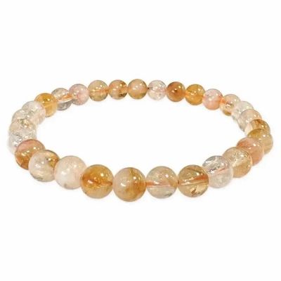 Bracelets - Bracelet Citrine chauffée perles 6.5mm - ARABESK