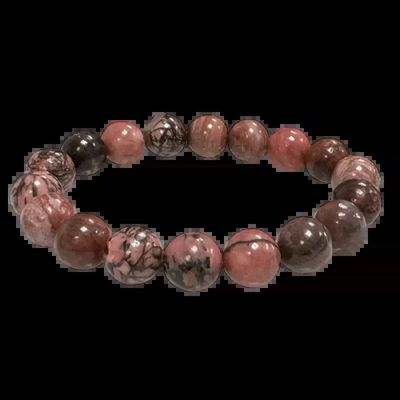 Bracelets - Bracelet Rhodonite perles 10mm - ARABESK