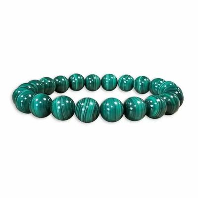 Bracelets - Bracelet Dark Malachite beads 8mm - ARABESK