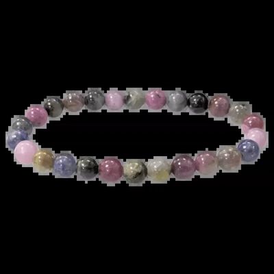 Bracelets - Sapphire bracelet multicolored pearls 6-7mm - ARABESK