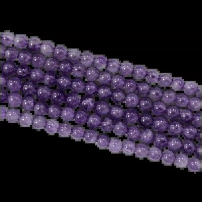 Bijoux - Amethyste A perles 6mm sur fil 40cm - ARABESK