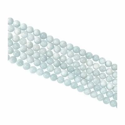 Bijoux - Aigue Marine perles 6mm sur fil 40cm - ARABESK