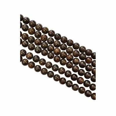 Bijoux - Bronzite A perles 6mm sur fil 40cm - ARABESK