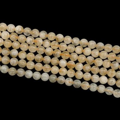 Bijoux - Citrine Naturelle perles 8-8.5mm sur fil 40cm - ARABESK