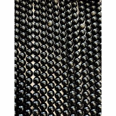 Jewelry - Black Obsidian A 8mm pearls on string - ARABESK