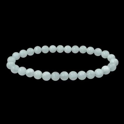 Bracelets - Aquamarine bracelet 6mm beads - ARABESK