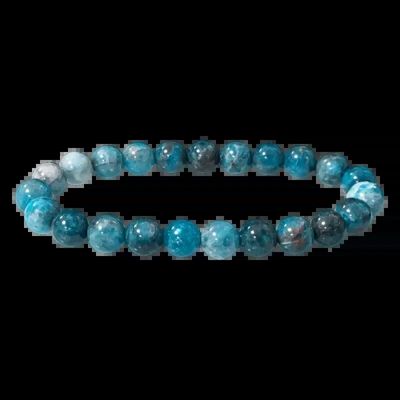 Bracelets - Blue Apatite bracelet beads 7.5-8.5mm - ARABESK