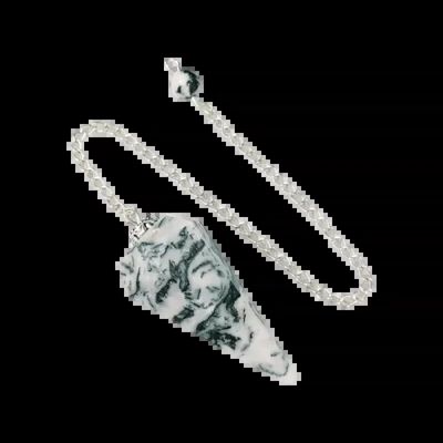 Jewelry - Agate Pendulum Conical Tree 6 Sides - ARABESK