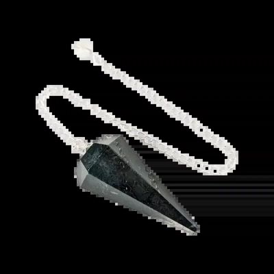 Jewelry - Conical pendulum in Blood Stone 6 faces - ARABESK