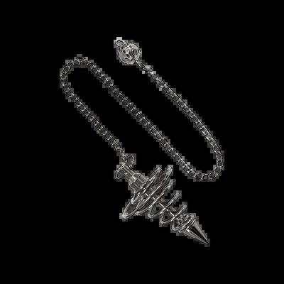 Jewelry - Black metal spiral pendulum - ARABESK