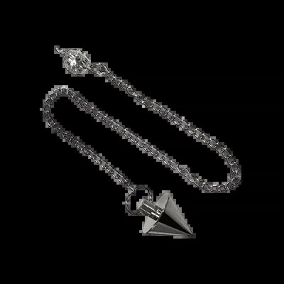 Bijoux - Pendule Conique métal noir - ARABESK
