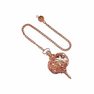 Bijoux - Pendule sphère en Laiton cuivrée - ARABESK