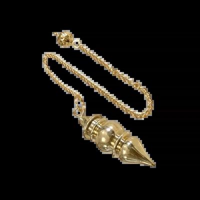 Bijoux - Pendule radiesthésie de Yoga en Laiton avec réservoir - ARABESK
