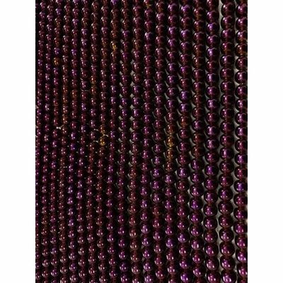 Jewelry - Golden violet Hematite A 6mm pearls on string - ARABESK