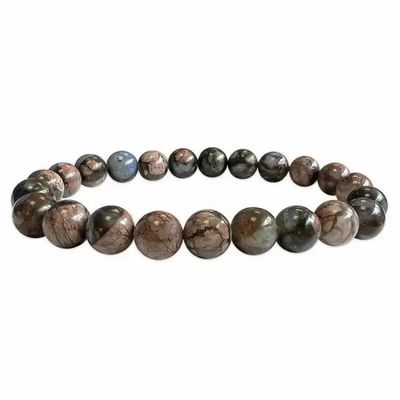 Bracelets - Blue Liberite A bracelet 8mm pearls - ARABESK