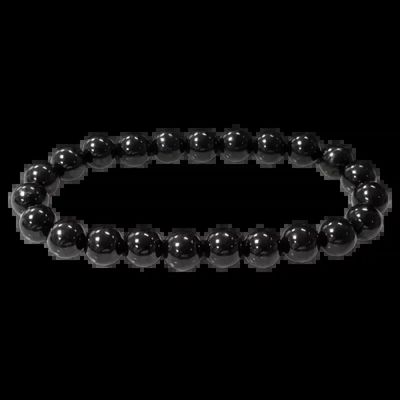 Bracelets - Jet A bracelet 8mm pearls - ARABESK