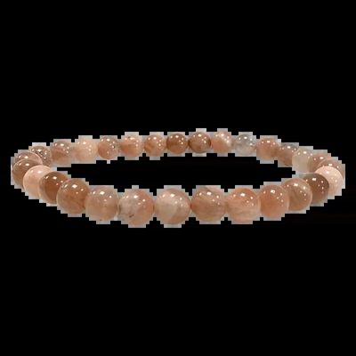 Bracelets - Multicolored Moonstone Bracelet 6mm beads - ARABESK