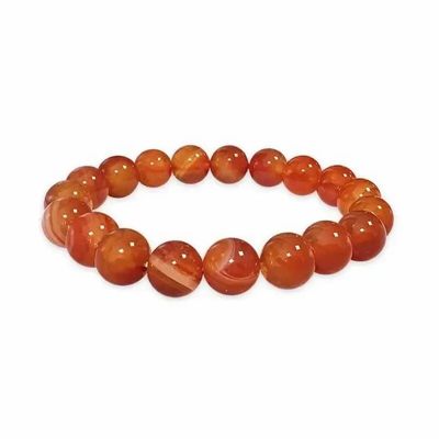 Bracelets - Cornaline 10mm A pearls bracelet - ARABESK
