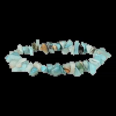 Bracelets - Peru Amazonite AB chips bracelet 18cm - ARABESK