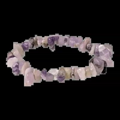 Bracelets - Tapered Amethyst A chips bracelet 18cm - ARABESK