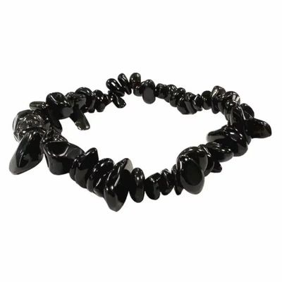 Bracelets - Black obsidian A chipstone bracelet 18cm - ARABESK
